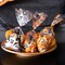 Halloween Cellophane Treat Bags, 150pcs Halloween Plastic Clear Candy Bags with 300pcs Twists for Snacks Cookies Packing